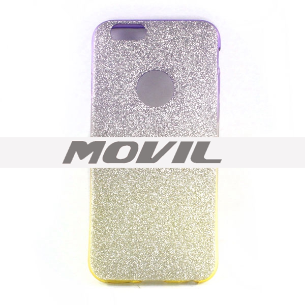 NP-2359 TPU brillante polvo funda para iphone 6-12